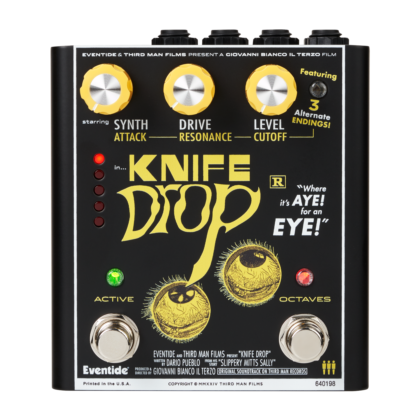 Eventide Knife Drop Fuzz Octave Pedal With Monophonic Synth