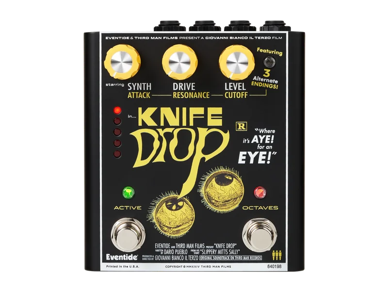 Eventide Knife Drop Fuzz Octave Pedal With Monophonic Synth